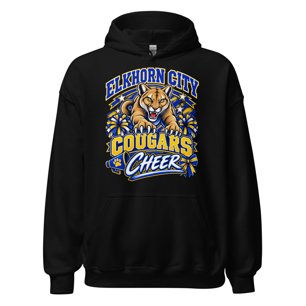 Elkhorn City Cougars Cheer Adult Hoodie | 26-001-STD