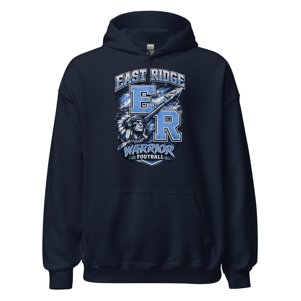 East Ridge Warriors Football Adult Hoodie | 26-002-STD