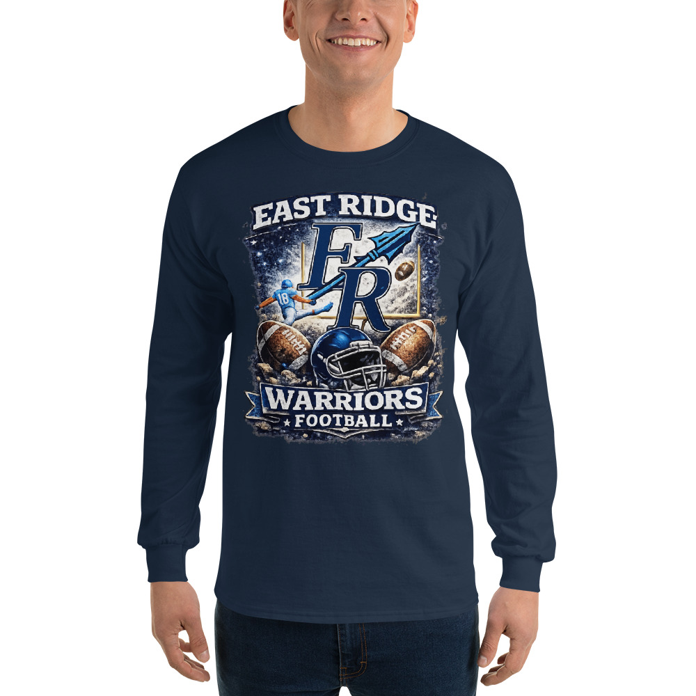 East Ridge Warriors Football Adult Long Sleeve | 26-001-STD