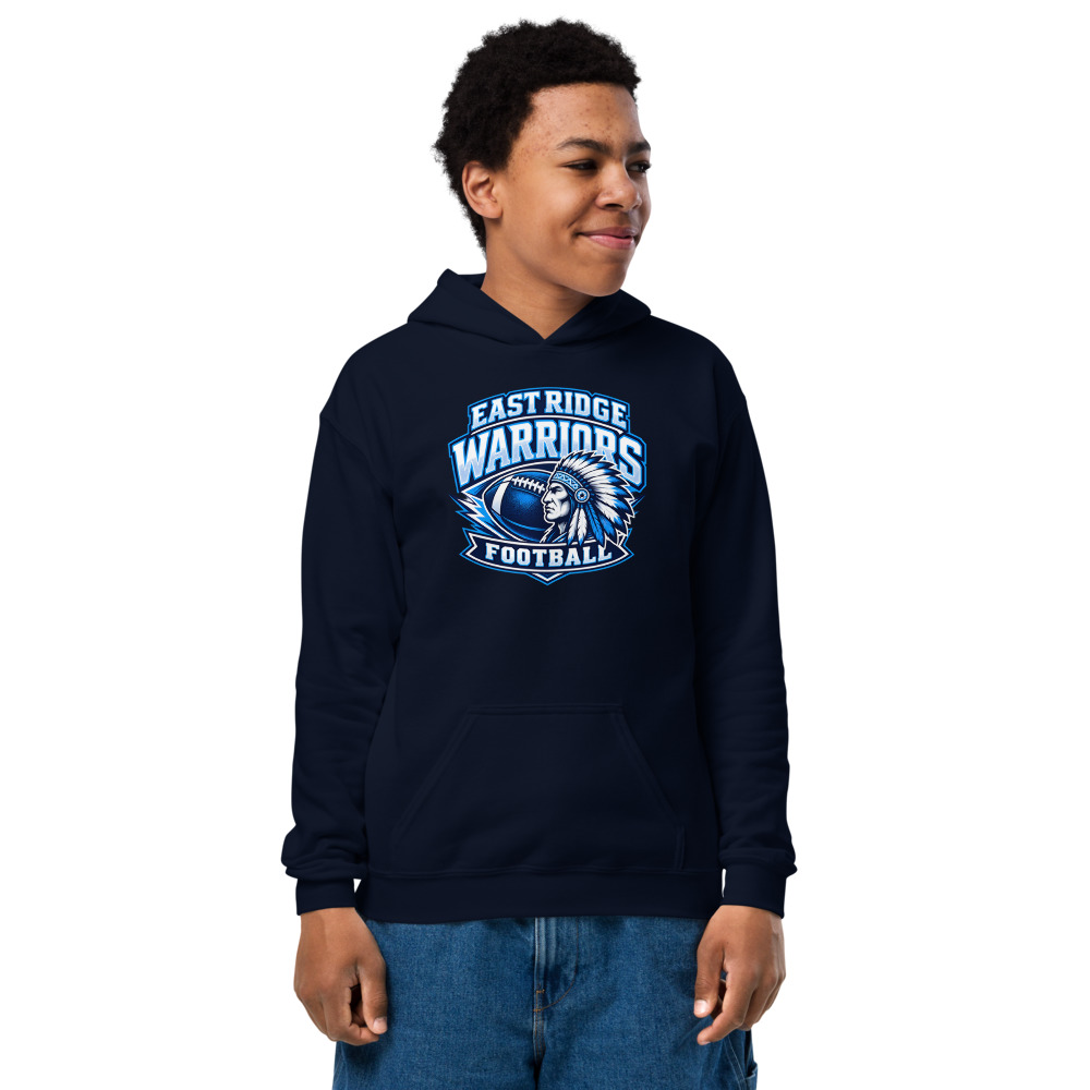 East Ridge Warriors Football Youth Hoodie | 26-005-STD